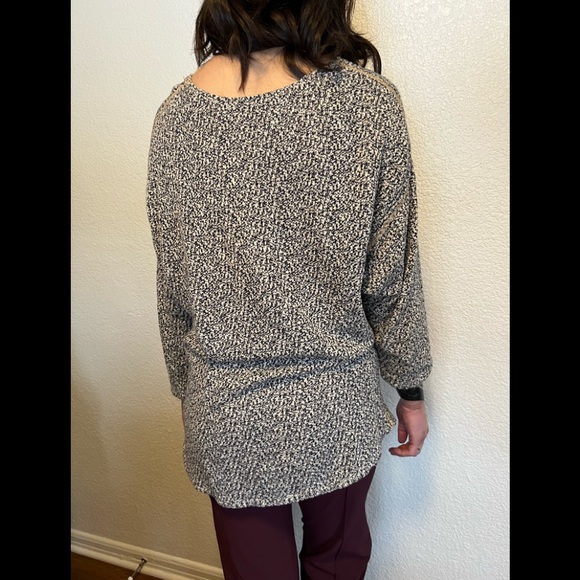 American Apparel raglan sweater, size small, grey multi - Picture 2 of 3